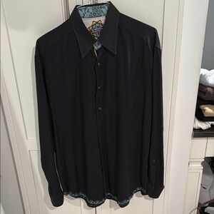 Robert Graham Black Dress Shirt
